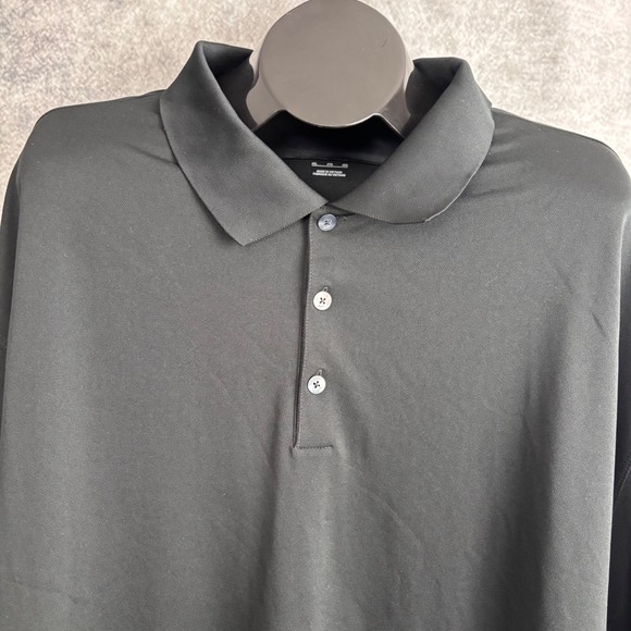 Nike Men's Golf Long Sleeve Dri-Fit Performance Polo Black Size 4XL NWT - Picture 4 of 11